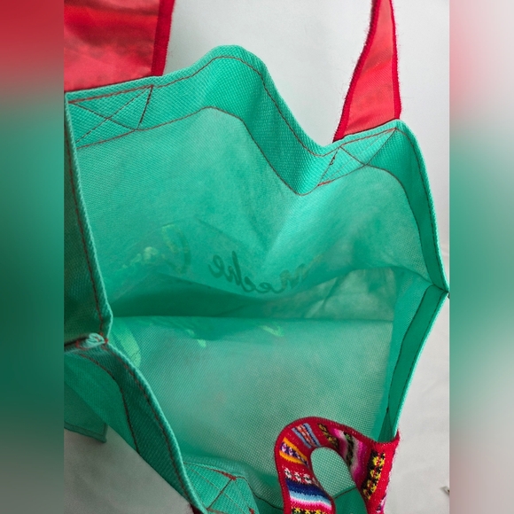 Meche Correa 19"x19" Large Shopping Bag with Manta Inca- Multicolor Straps - Picture 7 of 11